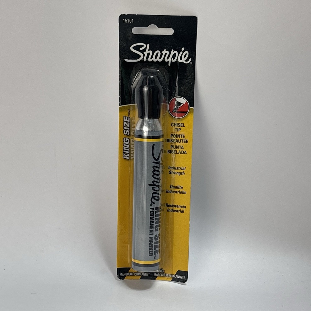 Sanford Permanent Marker BLACK King Size STINKY Chisel Tip #15101 Vintage 2007